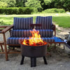 Outdoor Garden Brazier Fire Pit with Cover