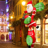 Our Warm Climbing Santa Claus Inflatable with LED Lights
