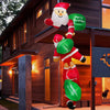Our Warm Climbing Santa Claus Inflatable with LED Lights