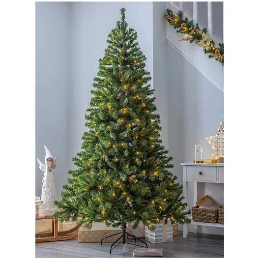 Large Flame Retardant Green Artificial Christmas Tree With Light
