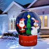 LED Lighted Christmas Inflatable Hot Air Balloon