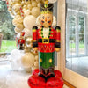 Giant Standing Snowman Foil Balloon and Christmas Tree