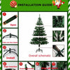 Artificial Christmas Green PVC  Tree