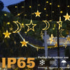 Star and Moon Solar LED String Lights