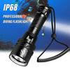 High Power Diving Flashlight and 18650 Battery with Hand Rope