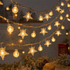Christmas Tree Snowflake LED String Lights Banner
