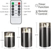 LED Flameless Pillar Candles Flickering Battery Operated With Remote