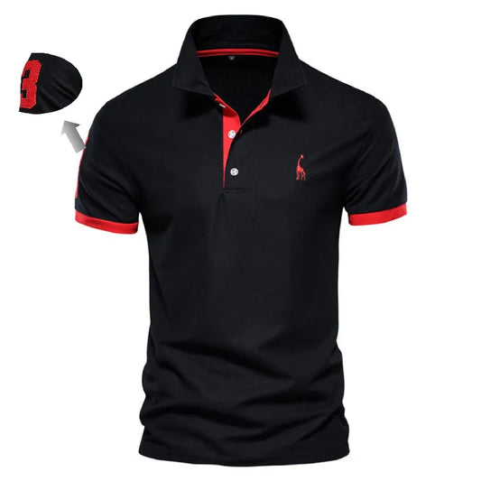 Embroidered Cotton  Polo T-Shirt