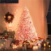4.5’ Pre-lit Flocked Pink Artificial Christmas Tree